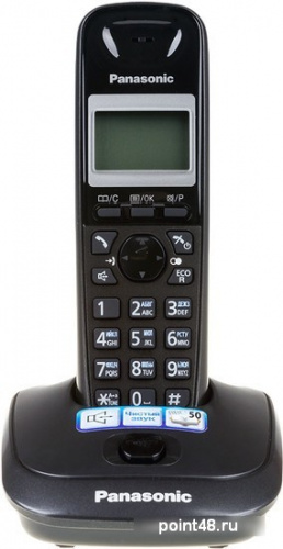 Купить Беспроводной телефон PANASONIC KX-TG2511RUT, темно-серый металлик и черный в Липецке фото 2