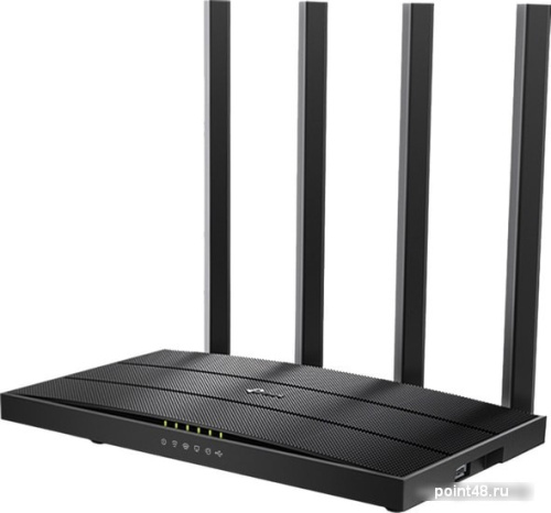 Купить Роутер беспроводной TP-Link Archer C6U AC1200 10/100/1000BASE-TX/4G ready черный в Липецке фото 2