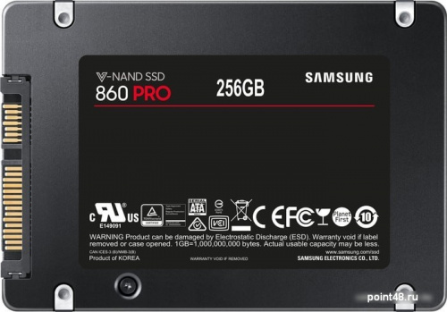 Накопитель SSD Samsung SATA III 256Gb MZ-76P256BW 860 Pro 2.5 фото 2