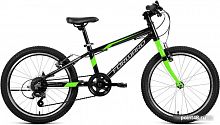 Купить Детский велосипед Forward Rise 20 2.0 2022 (черный/ярко-зеленый) в Липецке