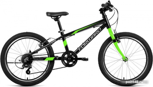 Купить Детский велосипед Forward Rise 20 2.0 2022 (черный/ярко-зеленый) в Липецке на заказ