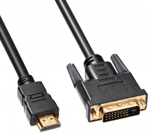 Купить Кабель DVI Buro HDMI19 (m)/DVI-D(m) 1.8м феррит.кольца Позолоченные контакты в Липецке фото 2