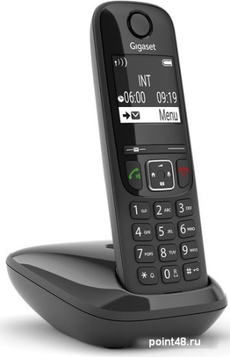 Купить Р/Телефон Dect Gigaset AS690 RUS SYS черный АОН в Липецке фото 2