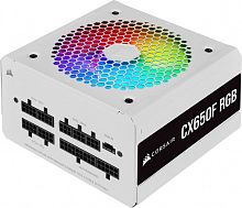 Блок питания Corsair CX650F RGB White  [CP-9020226-EU] 650W 80 Plus Bronze, полностью модульный {2} (620570)