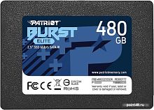 Накопитель SSD Patriot SATA III 480Gb PBE480GS25SSDR Burst Elite 2.5