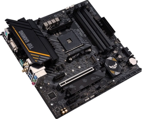 Материнская плата Asus TUF GAMING B550M-E Soc-AM4 AMD B550 4xDDR4 mATX AC`97 8ch(7.1) GbLAN RAID+VGA+HDMI+DP фото 3