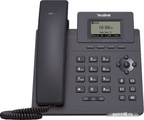 Купить Телефон SIP Yealink SIP-T30P с блоком питания черный (SIP-T30P) в Липецке