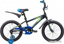 Купить Детский велосипед Novatrack Lumen 18 (черный/синий, 2019) в Липецке