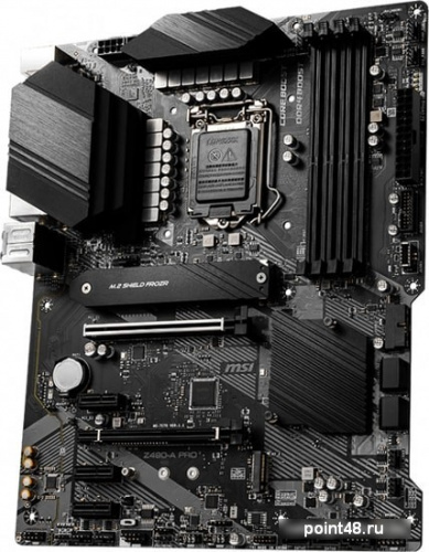 Материнская плата MSI Z490-A PRO Soc-1200 Intel Z490 4xDDR4 ATX AC`97 8ch(7.1) 2.5Gg RAID+HDMI+DP фото 2
