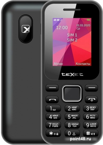 Мобильный телефон TeXet TM-122 (черный) в Липецке