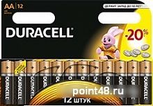 Купить Батарея Duracell Basic LR6-12BL MN1500 AA (12шт) в Липецке