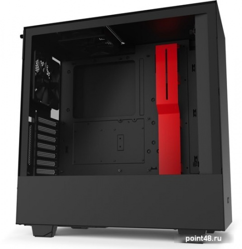 Корпус NZXT H510 CA-H510i-BR черный/красный без БП ATX 2x120mm 1xUSB3.0 1xUSB3.1 audio bott PSU фото 2