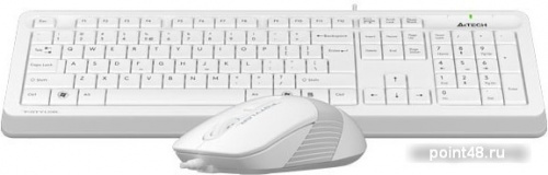 Купить Клавиатура + мышь A4 Fstyler F1010 клав:белый/серый мышь:белый/серый USB Multimedia в Липецке фото 2