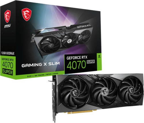 Видеокарта MSI GeForce RTX 4070 Super 12G Gaming X Slim фото 2