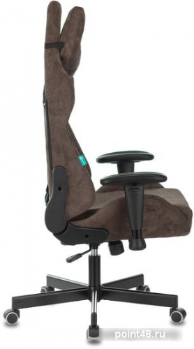 Кресло игровое Zombie VIKING KNIGHT Fabric темно-коричневый Light-10 с подголов. крестовина металл фото 3
