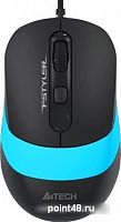 Купить Мышь A4 Fstyler FM10 черный/синий оптическая (1600dpi) USB (4but) в Липецке