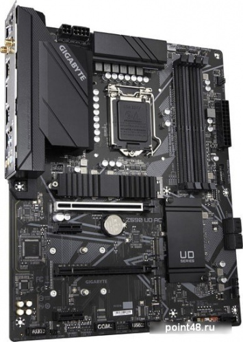 Материнская плата Gigabyte Z590 UD AC Soc-1200 Intel Z590 4xDDR4 ATX AC`97 8ch(7.1) 2.5Gg RAID+DP фото 2