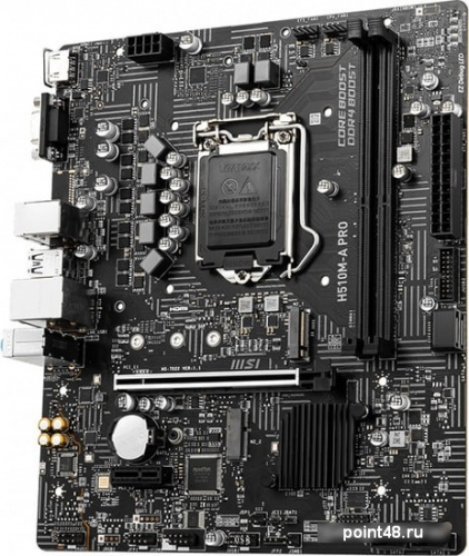 Материнская плата MSI H510M-A PRO Soc-1200 Intel H510 2xDDR4 mATX AC`97 8ch(7.1) GbLAN+VGA+HDMI фото 3