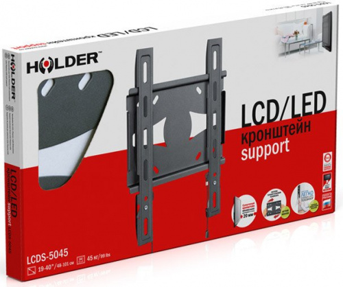 Купить Кронштейн HOLDER LCDS-5045, телевизионный, 19 - 40, до 45кг, металлик в Липецке фото 2