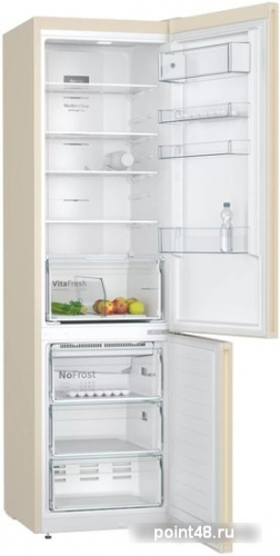 Холодильник Bosch KGN39VK25R бежевый (двухкамерный) в Липецке фото 3