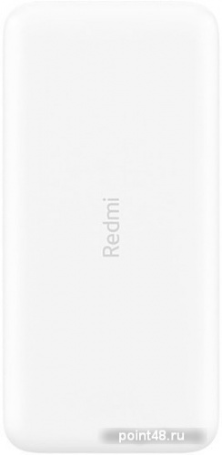 Мобильный аккумулятор Xiaomi Redmi Power Bank PB200LZM Li-Pol 20000mAh 2.4A+2.4A белый 2xUSB в Липецке фото 2