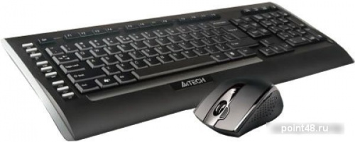 Купить Клавиатура + мышь A4Tech 9300F клав:черный мышь:черный USB беспроводная Multimedia в Липецке фото 2
