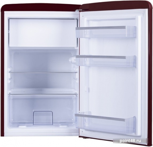 Холодильник однокамерный Hansa FM1337.3WAA морозильная камера сверху, цвет винный красный в Липецке фото 2
