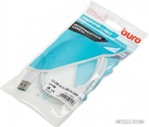 Купить Кабель Buro BHP USB-TPC-1W USB (m)-USB Type-C (m) 1м белый в Липецке фото 3