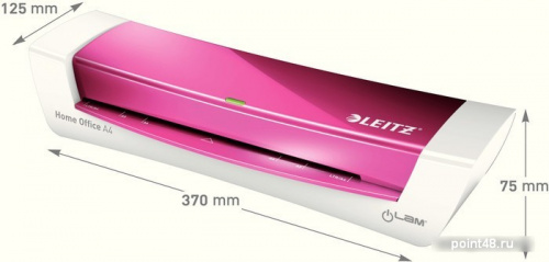 Купить Ламинатор Leitz iLam Home розовый (73680023) A4 (80-125мкм) 60см/мин (2вал.) лам.фото реверс в Липецке фото 3