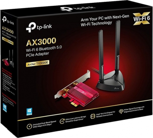 Купить Сетевой адаптер WiFi + Bluetooth TP-Link Archer TX3000E AX3000 PCI Express (ант.внеш.съем) 2ант. в Липецке фото 3