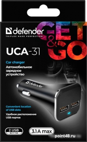 Автомобильное зарядное Defender UCA-31 фото 3