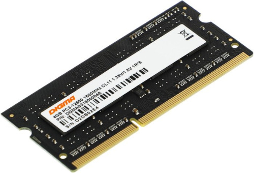 Оперативная память Digma 4ГБ DDR3 SODIMM 1600 МГц DGMAS31600004S фото 2