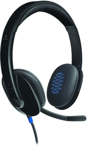 Купить Наушники с микрофоном LOGITECH USB Headset H540, 981-000480, накладные, черный в Липецке фото 2