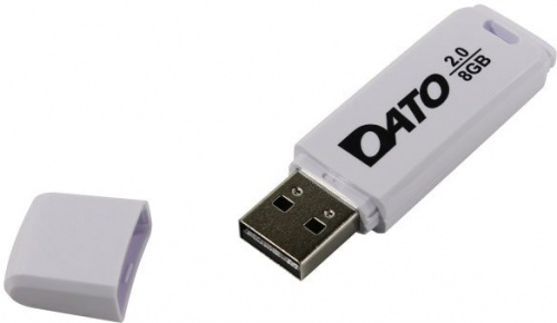 Купить Флеш Диск Dato 8Gb DB8001 DB8001W-08G USB2.0 белый в Липецке фото 3