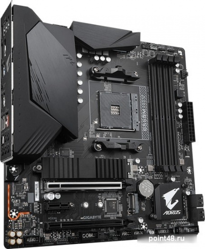 Материнская плата Gigabyte B550M AORUS PRO-P Soc-AM4 AMD B550 4xDDR4 mATX AC`97 8ch(7.1) 2.5Gg RAID+HDMI+DP фото 2