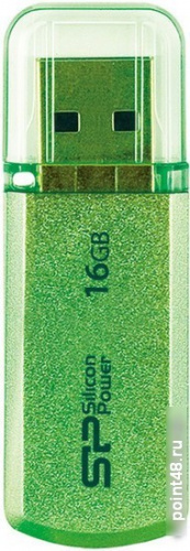 Купить Память SiliconPower Helios 101 16GB, USB2.0 Flash Drive, зеленый (металл.корпус) в Липецке