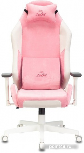 Кресло Бюрократ Zombie EPIC PRO Fabric (белый/розовый) фото 2