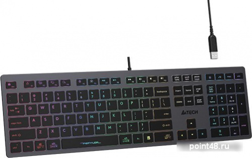 Купить Клавиатура A4Tech Fstyler FX60H (неоновая подсветка) в Липецке фото 3
