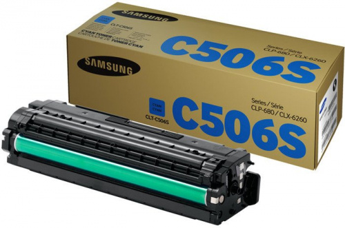 Купить Картридж лазерный Samsung CLT-C506S SU049A голубой (1500стр.) для Samsung CLP-680/CLX-6260 в Липецке