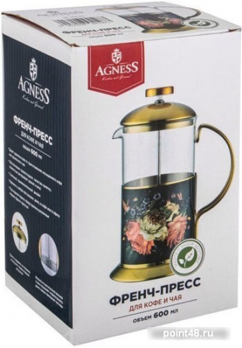 Купить Заварочный чайник AGNESS 894-107 серия  роскошный сад  0,6л в Липецке фото 2