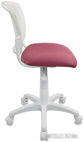 Кресло детское Бюрократ CH-W296NX/26-31 спинка сетка белый TW-15 сиденье розовый 26-31 фото 3