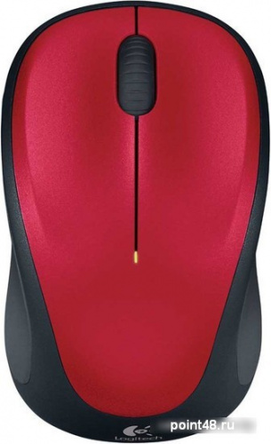 Купить Мышь Logitech M235 красный/черный оптическая (1000dpi) беспроводная USB2.0 для ноутбука (2but) в Липецке