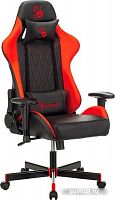 Кресло игровое A4Tech Bloody GC-870, черный/красный ромбик, эко.кожа, крестовина пластик
