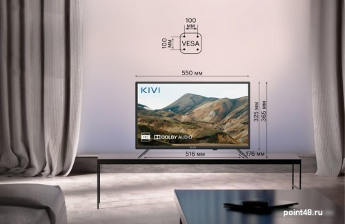 Купить Телевизор KIVI 24H500LB LED (2021), черный в Липецке фото 3