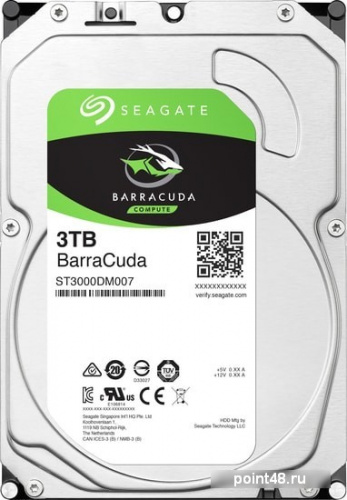 Жесткий диск Seagate Original SATA-III 3Tb ST3000DM007 Barracuda (5400rpm) 64Mb 3.5