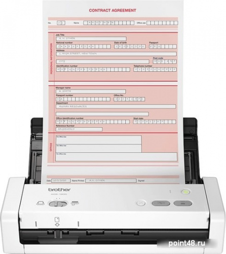 Купить Сканер Brother ADS-1200 (ADS1200TC1) A4 серый/черный в Липецке
