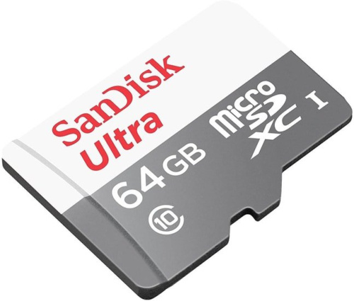 Купить Флеш карта microSDXC 64Gb Class10 Sandisk SDSQUNR-064G-GN3MN Ultra w/o adapter в Липецке фото 2