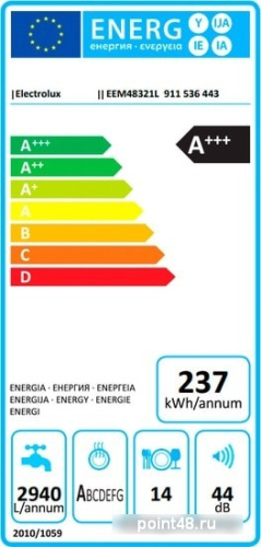 Посудомоечная машина Electrolux EEM48321L в Липецке фото 3