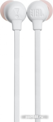Купить Гарнитура вкладыши JBL T115 белый беспроводные bluetooth шейный обод (JBLT115BTWHT) в Липецке фото 2