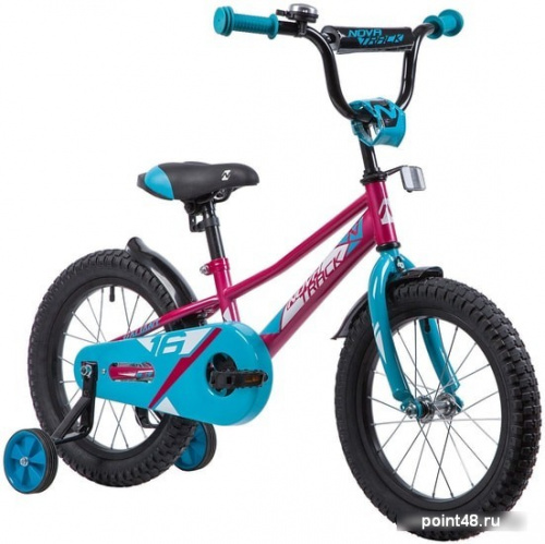 Купить Детский велосипед Novatrack Valiant 16 (красный/голубой, 2019) в Липецке на заказ фото 2